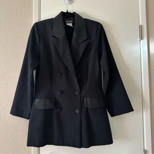 Tuxedo Blazer Black Women’s Vintage size 7-8